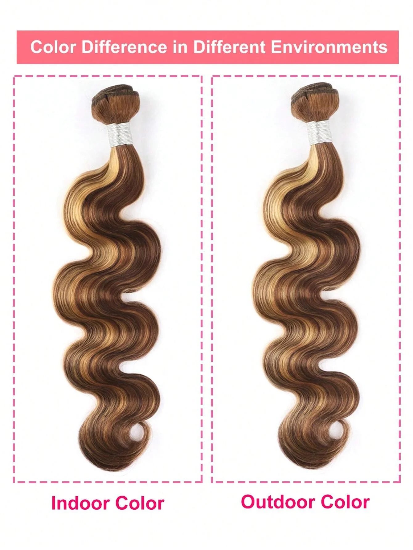 Body Wave Bundles Human Hair 4/27 Highlight Colored 3/4 Remy Human Hair Bundles 100% Brazilian Human Hair 13x4 HD Ombre Color