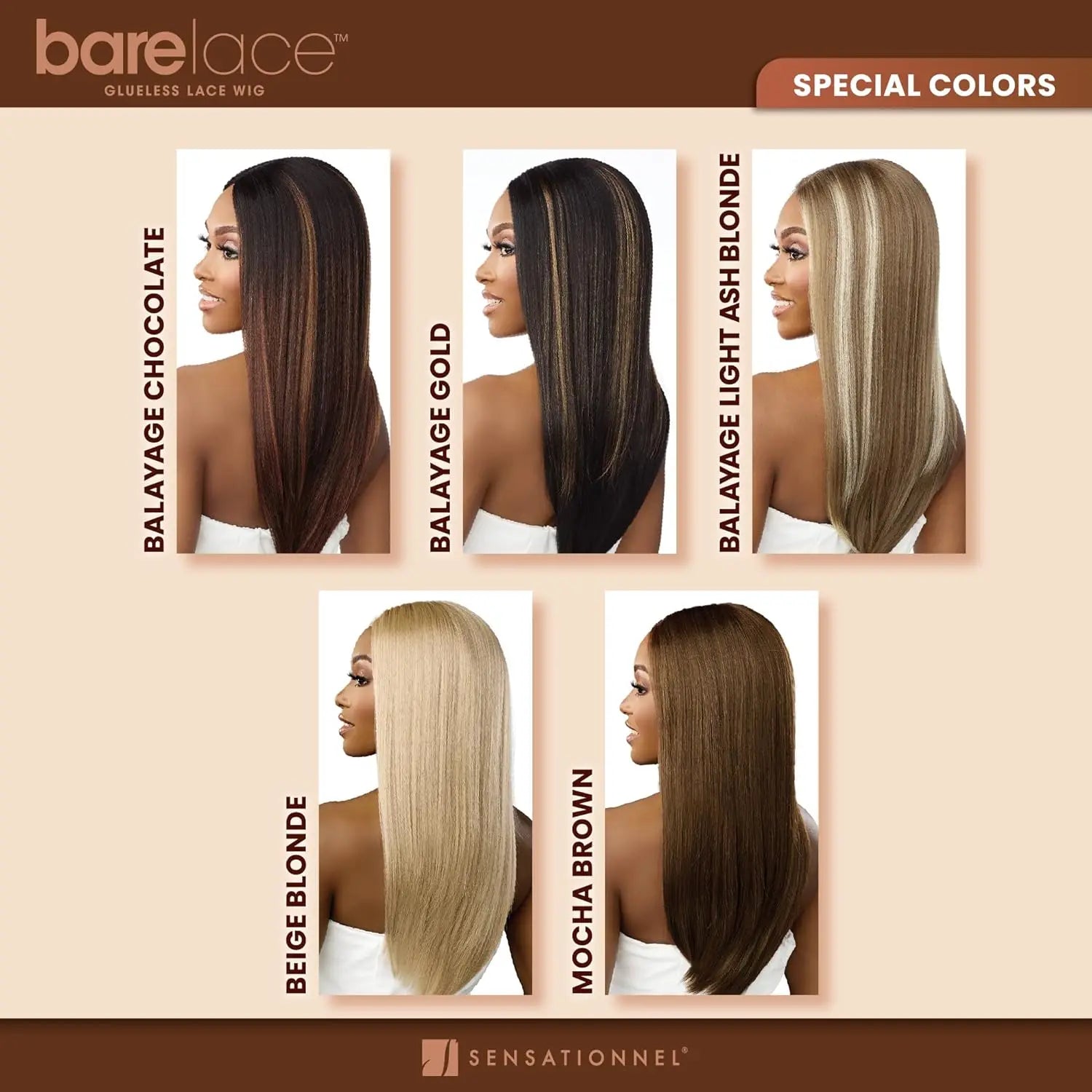 Sensationnel Human Hair Blend Synthetic Lace Front Wig BareLace Glueless Full Lace Unit 1