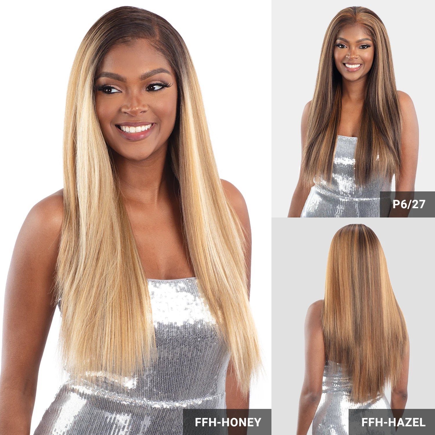 Shake-N-Go HD Lace Frontal Synthetic Wig Snatched Glueless 13X6 Lumi