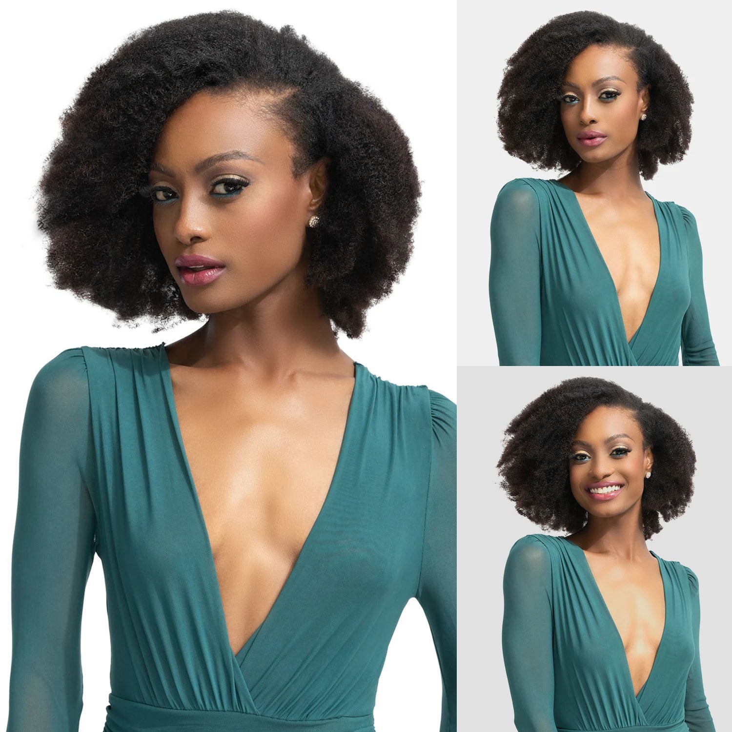 Janet Collection Natural Me Virgin Human Hair Clip-In Weave Afro Kinky Clip (8Pcs)