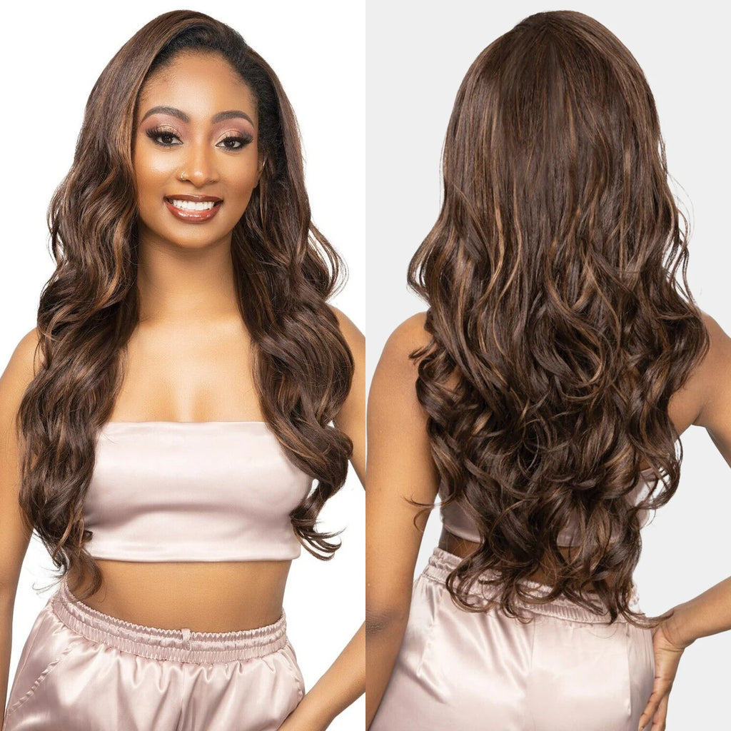 Janet Collection Human Hair Prime Unimix Synthetic Wig Remy Illusion Yuma