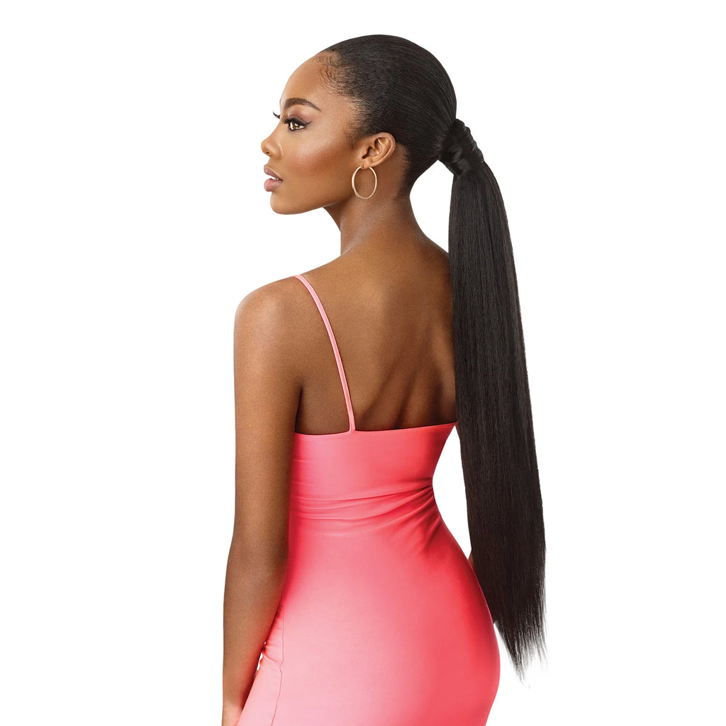 Outre Wrap Synthetic Ponytail Pretty Quick Kinky Straight Ponytail 28"