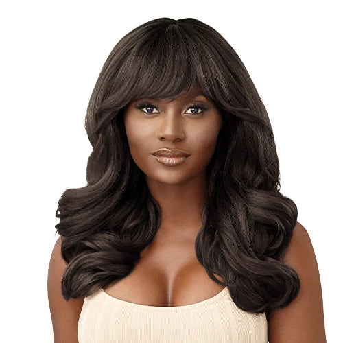 Outre Wigpop Full Wig Jasmiyah – Wig with Bang, Body Wave, Blow Out, Ready-to-Wear, Natural Look
