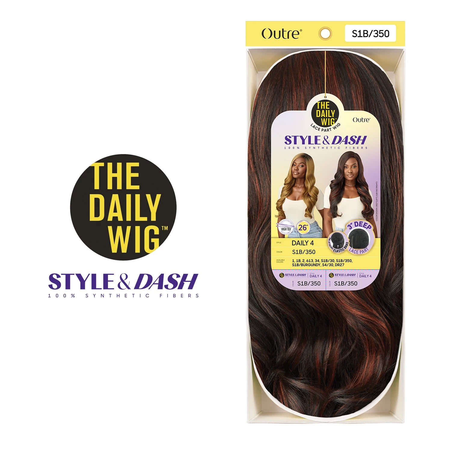 Outre The Daily Synthetic Wig Style N Dash 3" Deep Lace Part Wig Daily 4