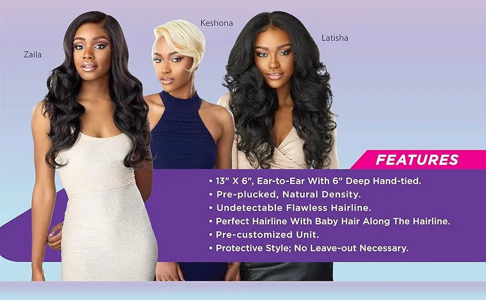 Sensationnel Cloud 9 What Lace HD Lace Front Wig 13X6 Solana – Long Body wave, Pre-Plucked, Natural Look, Heat Safe