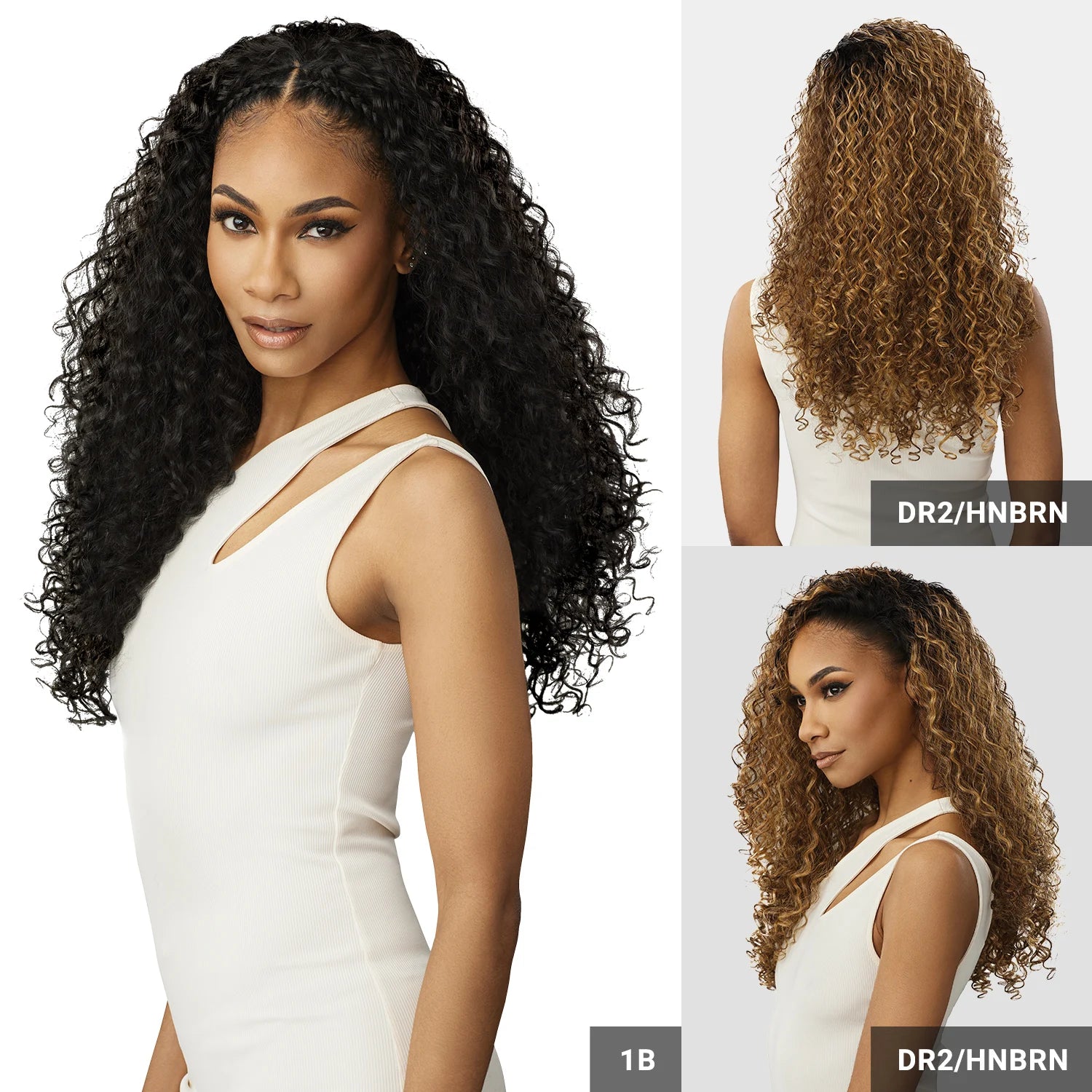 Outre Synthetic Half Wig Quick Weave Nicolette