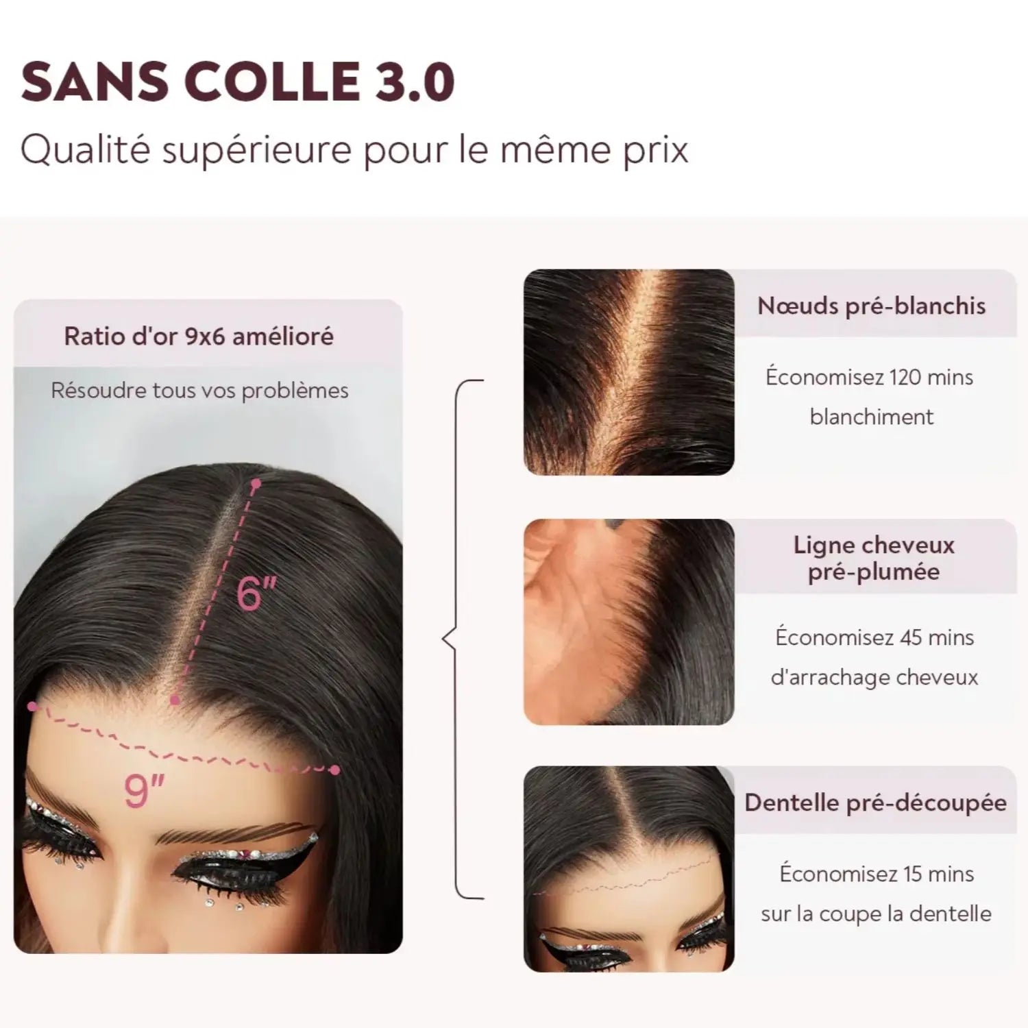 #4 Chocolate Brown 9x6 Lace Closure Bob Wig Human Hair Glueless Brown Natural Bob Short Water Wave Lace Front Wigs 300% Density