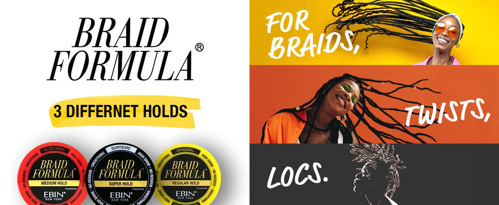 Ebin New York Braid Formula Conditioning Gel Super Hold - Extra Strong Hold, Frizz Control, Long Lasting Braids
