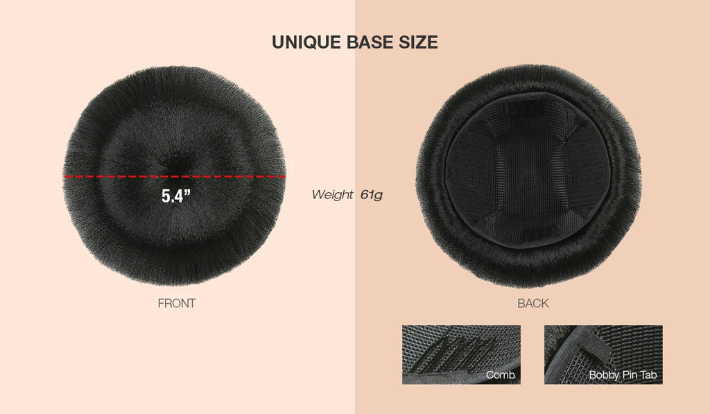 Instant Glitz Synthetic Hair Bun Sweet Rolls Classic Glazed (L)