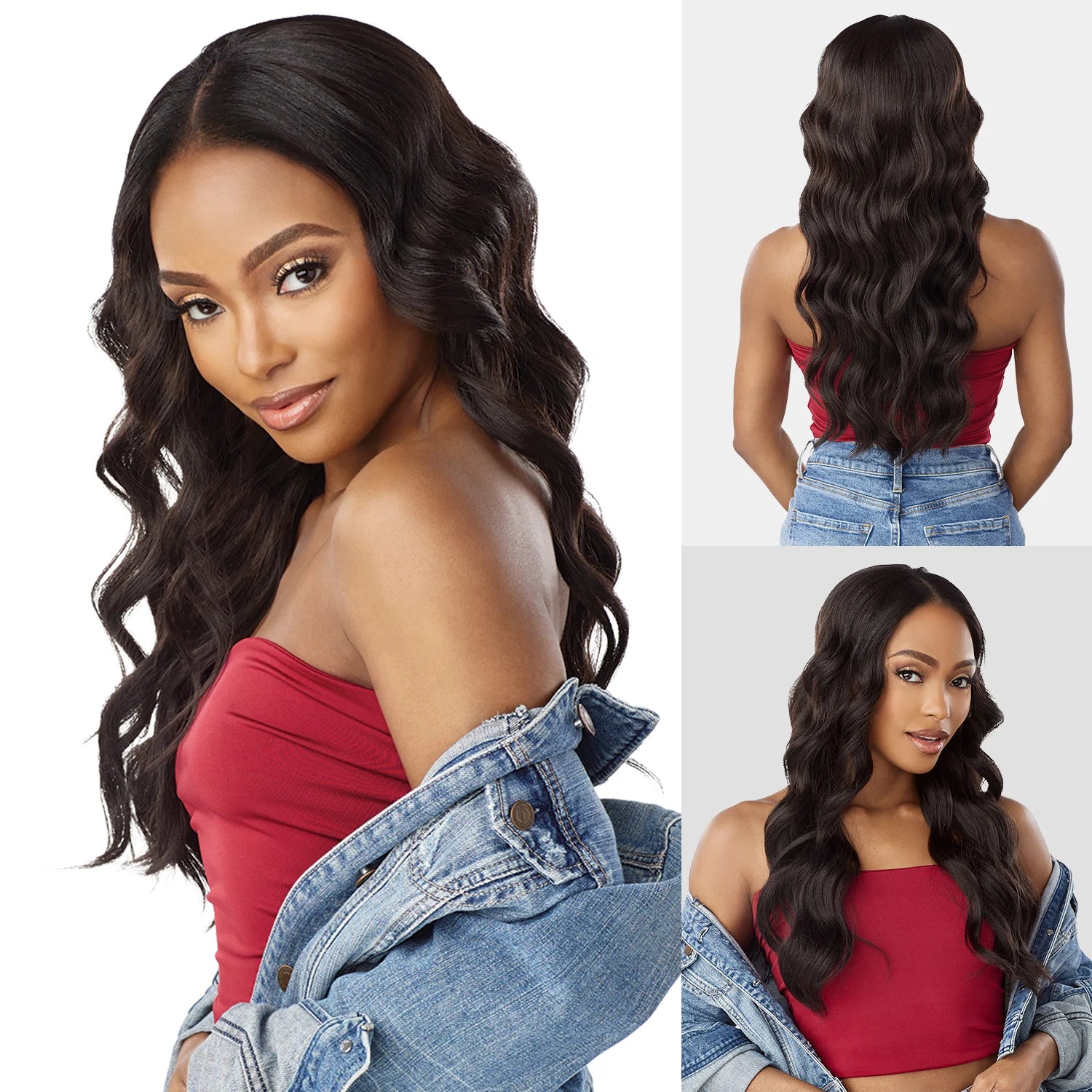 Sensationnel Synthetic V-Part Wig Curls Kinks N Co Glueless V-Unit 9