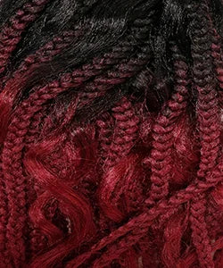 Outre HD Pre-Braided HD Lace Front Synthetic Wig 4X4 Middle Part French Curl Box Braids 26"