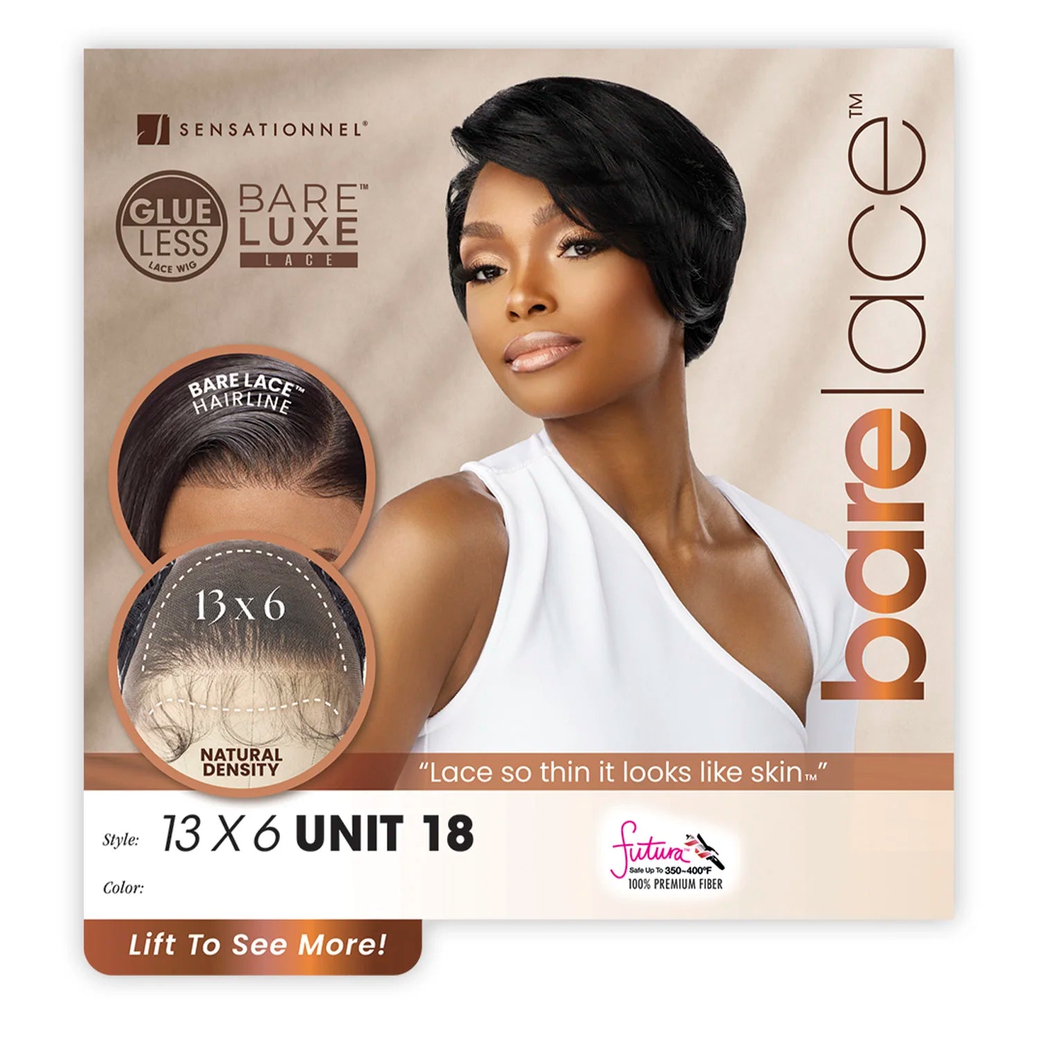 Sensationnel Lace Front Synthetic Wig BareLace Glueless 13X6 Unit 18