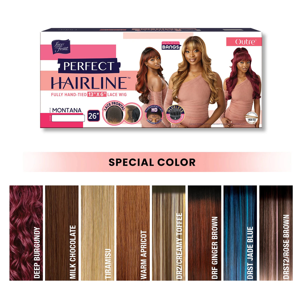 Outre HD Lace Frontal Synthetic Wig Perfect Hairline Glueless Fully Hand-Tied 13X6 Lace Wig Montana