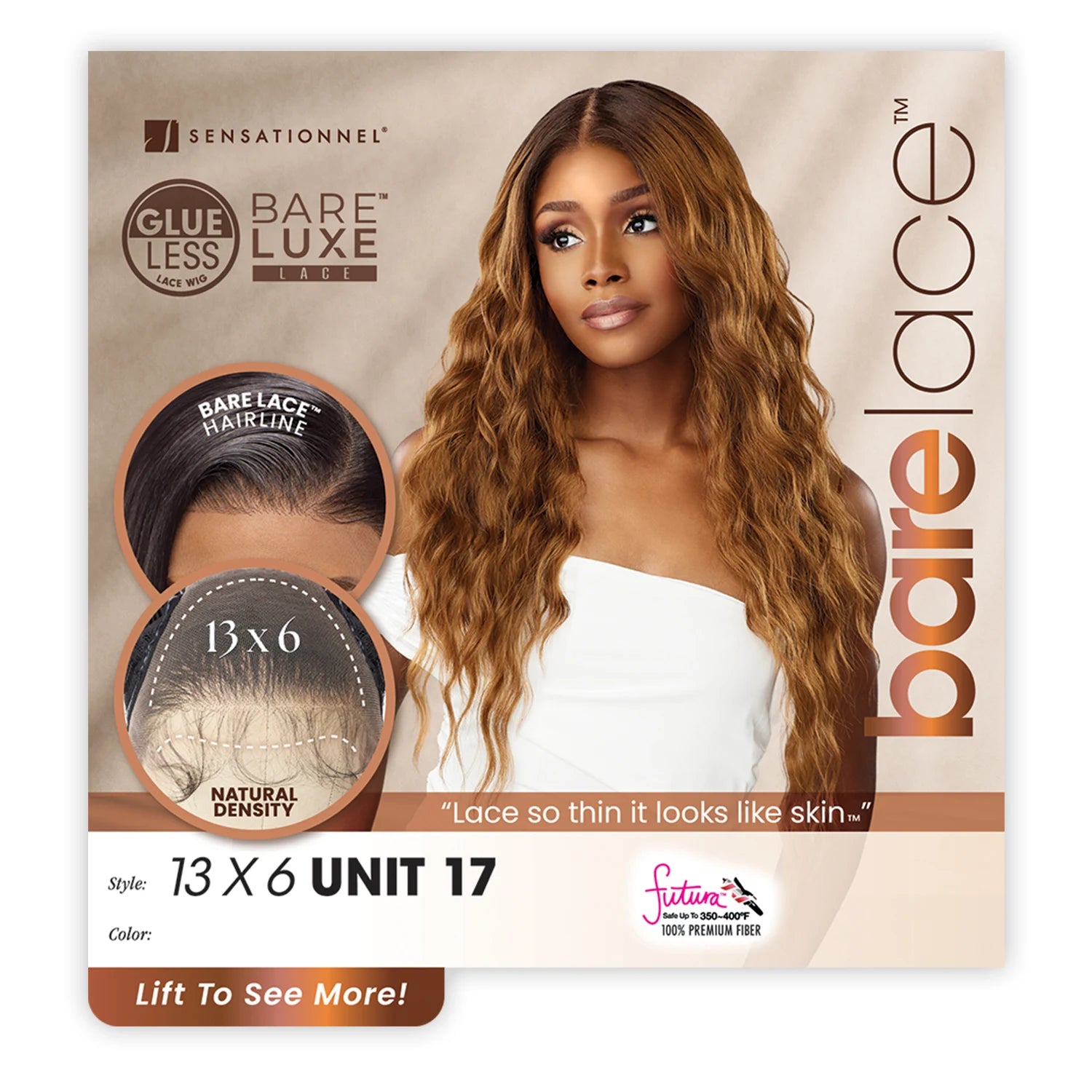 Sensationnel Lace Front Synthetic Wig BareLace Glueless 13X6 Unit 17