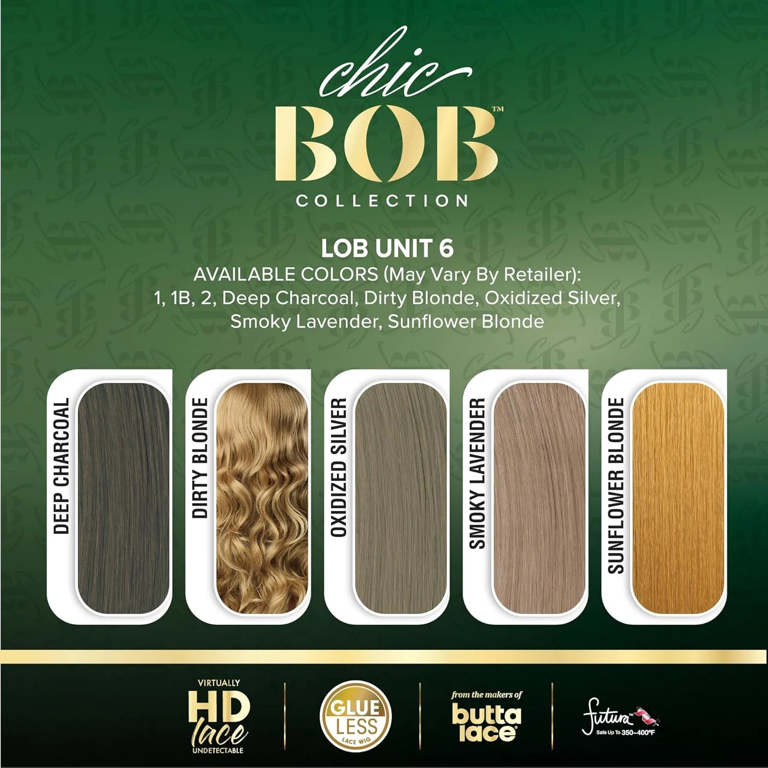 Sensationnel HD Lace Front Synthetic Wig Butta Lace Glueless Chic Bob Lob Unit 6