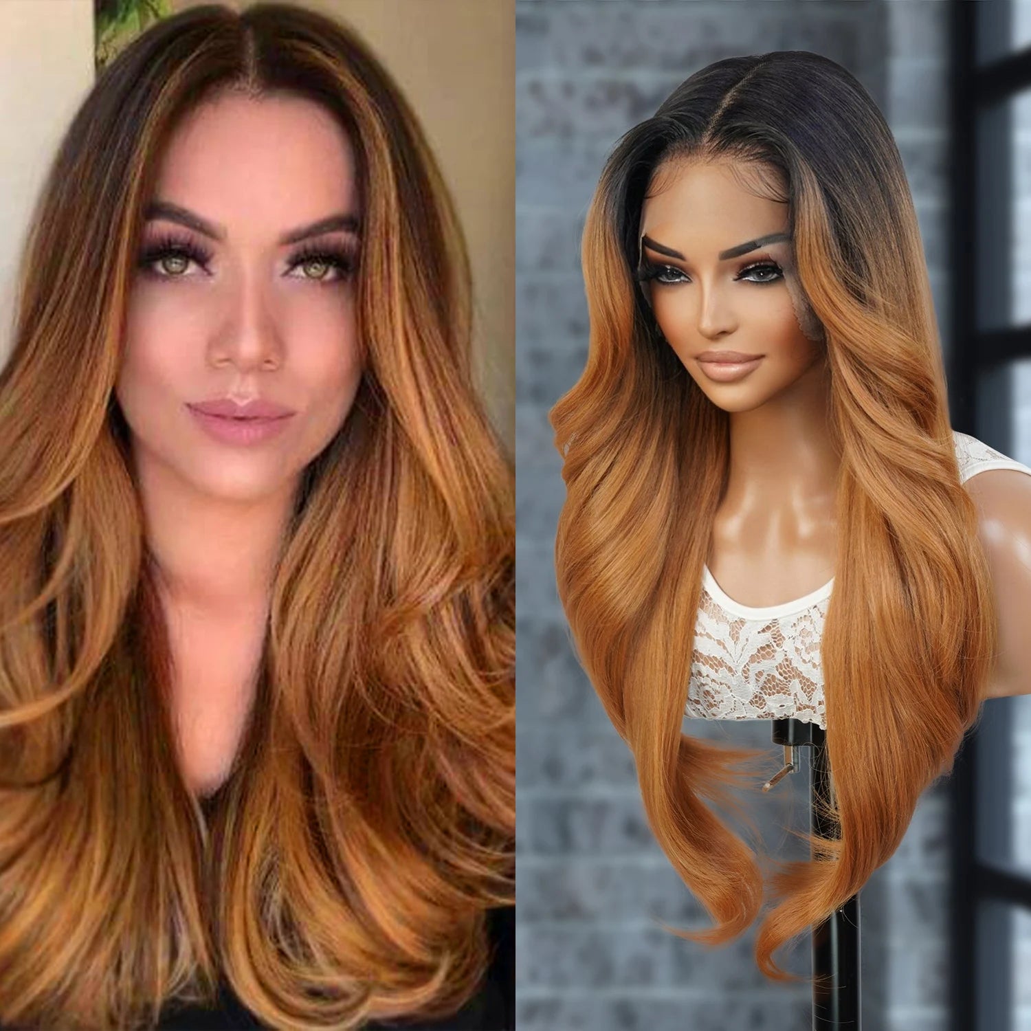 The Stylist Human Hair Blend Pre Plucked 13x6 Invisible HD Lace Frontal Wig Tastee [Neutral HD Lace]