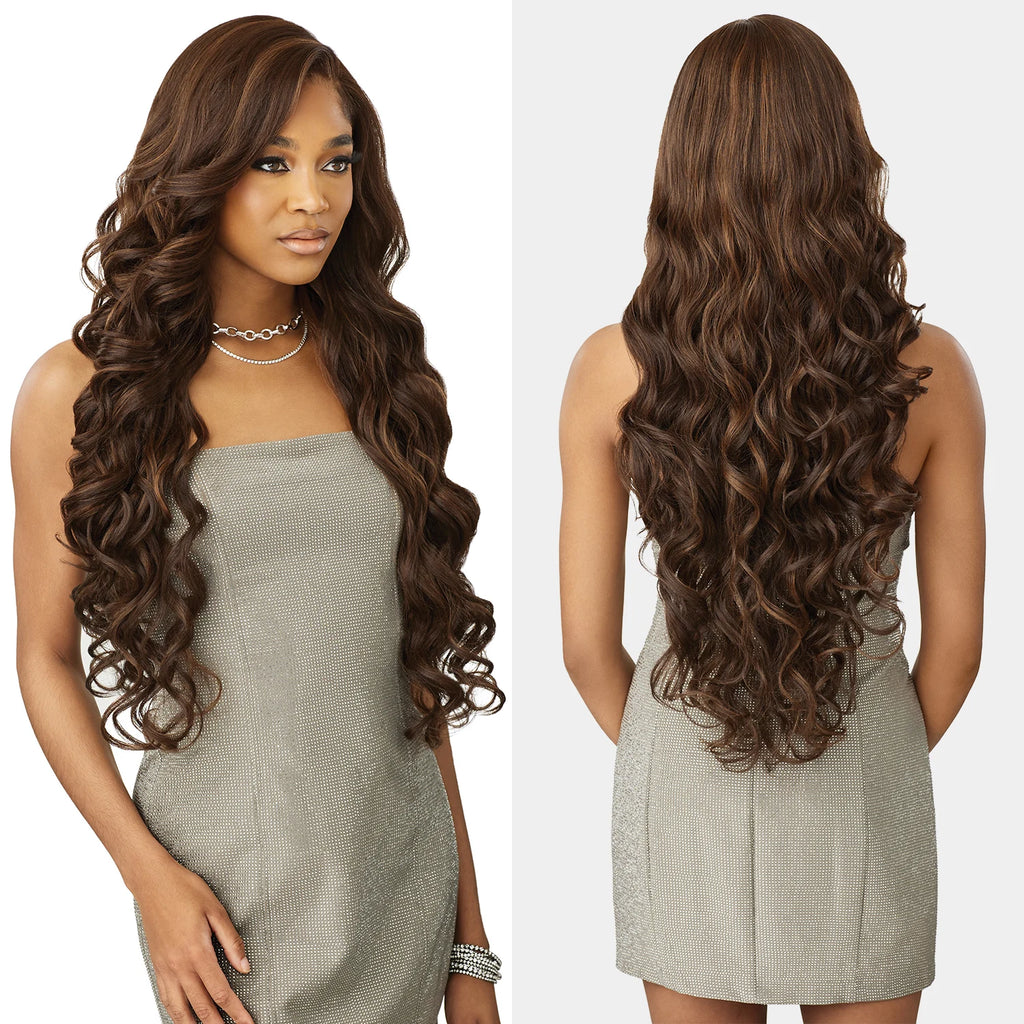 Outre HD Lace Front Synthetic Wig Melted Hairline Glueless Swirlista Swirl 112