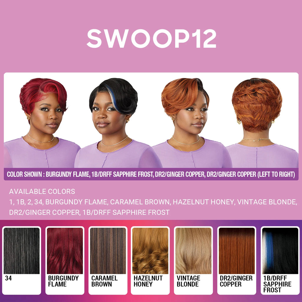 Outre HDLace Frontal Synthetic Wig Perfect Hairline Glueless Fully Hand-Tied 13X4 Swoop Series Swoop12