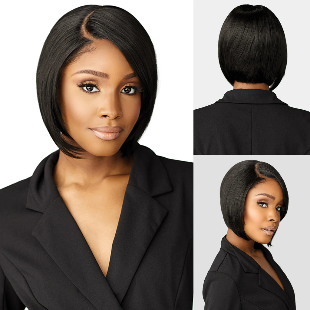 Sensationnel HD Lace Front Synthetic Wig Butta Lace Glueless Chic Bob Unit 4