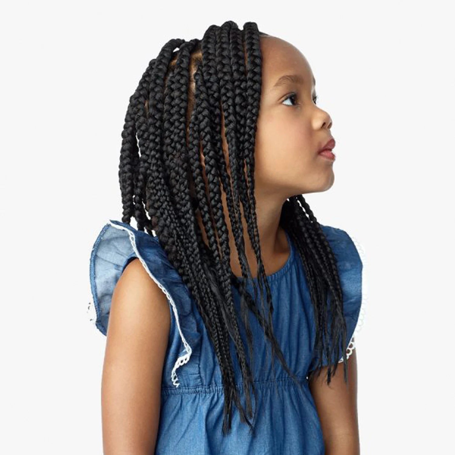 Sensationnel Synthetic Crochet Braids African Collection 3X Ruwa Pre-Stretched Braid 12" (Kids)