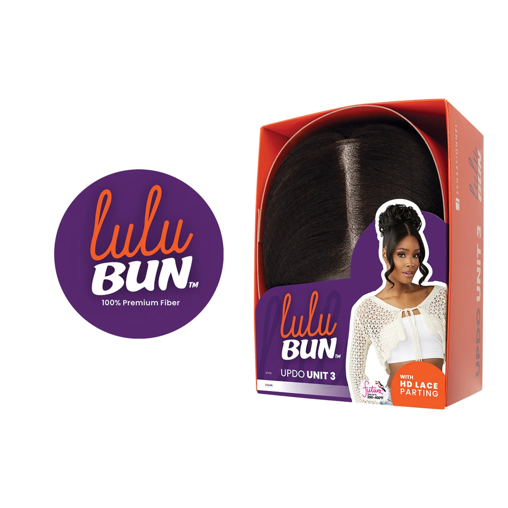 Sensationnel Lulu Synthetic Bun With HD Lace Parting Updo Unit 3