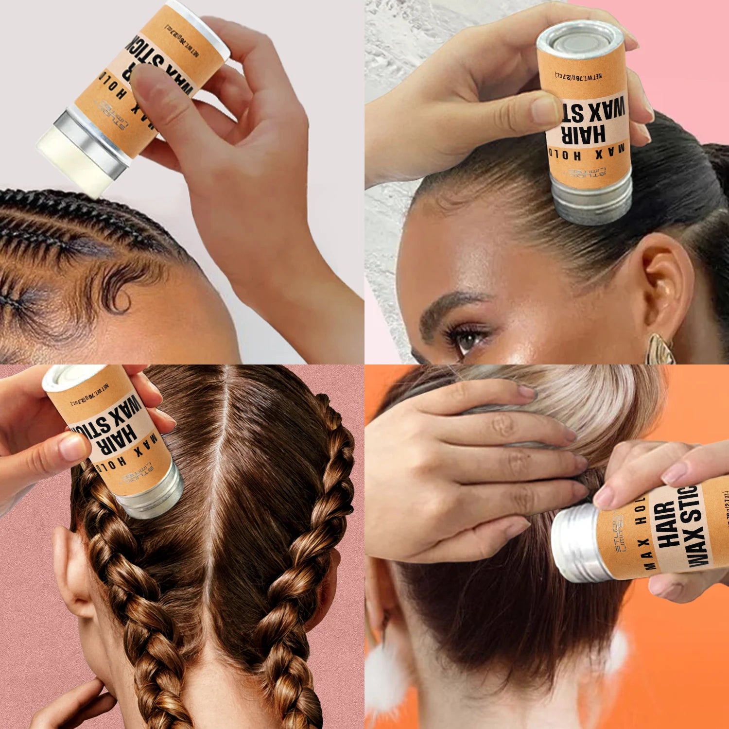 Studio Limited Hair Wax Stick Max Hold 2.7oz/ 76g - Ultimate Control, Strong Hold, Long-Lasting Styles