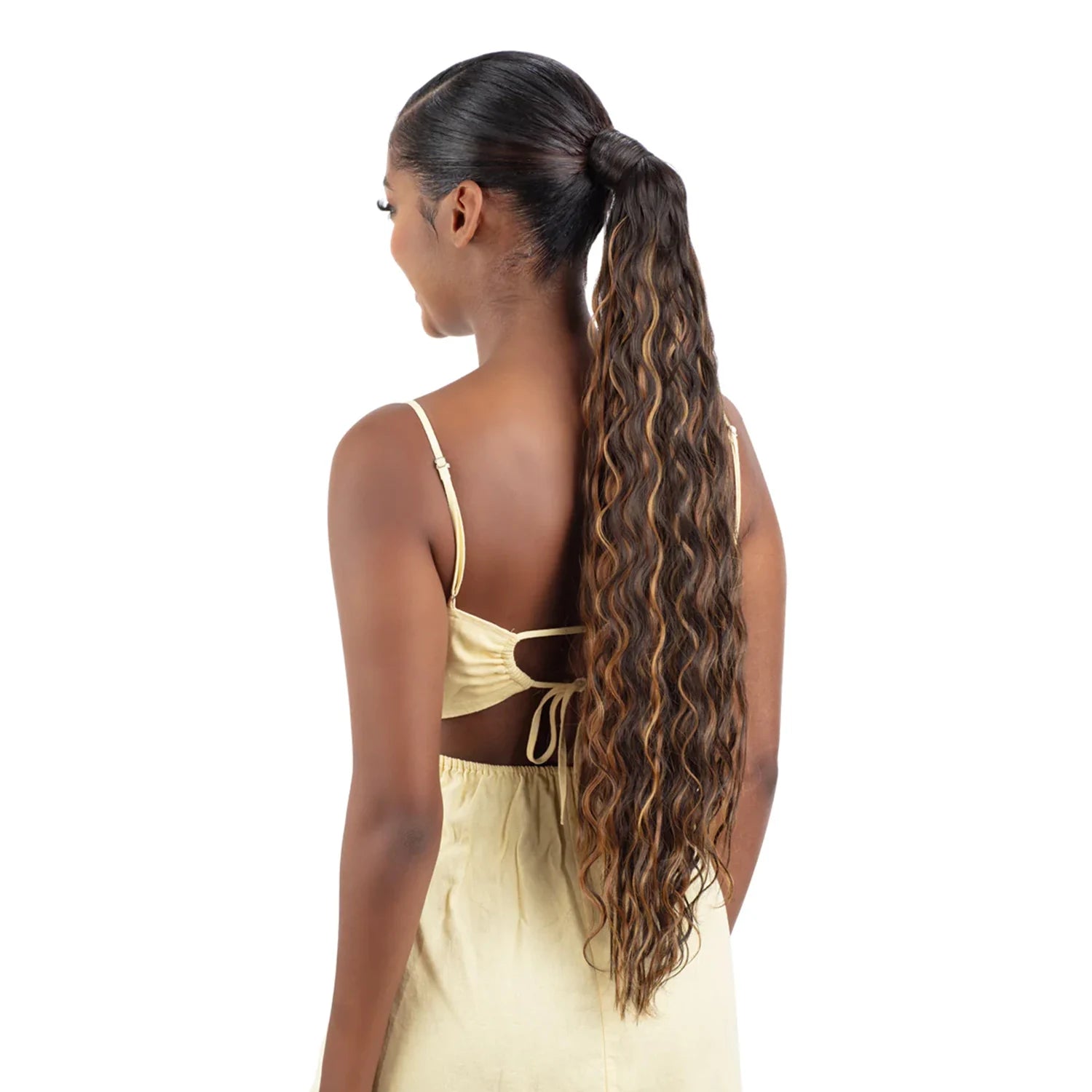 Shake N Go Weave Organique Pony Pro Synthetic Ponytail Breezy Wave 26" with Secret Pocket made by Pre-sewn Weave