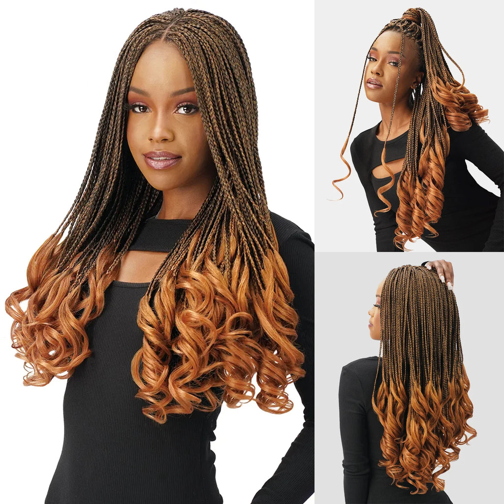 Royal Zury Synthetic Crochet Braids Hand Made French Curl Braid 6X