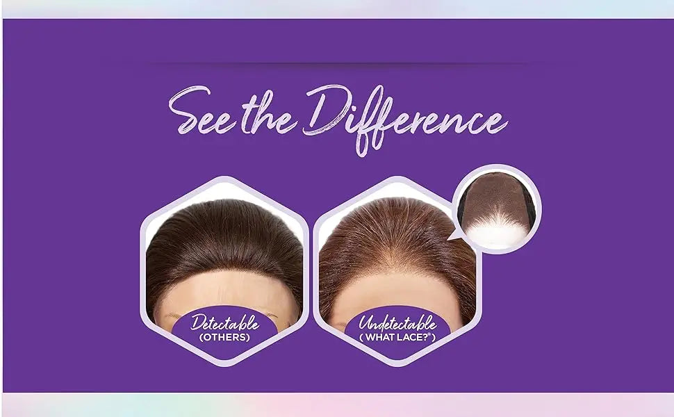 Sensationnel Cloud 9 What Lace Human Hair Blend HD Lace Front Wig Glueless 13X6 Shiyana 14" - Natural Look, Easy Wear