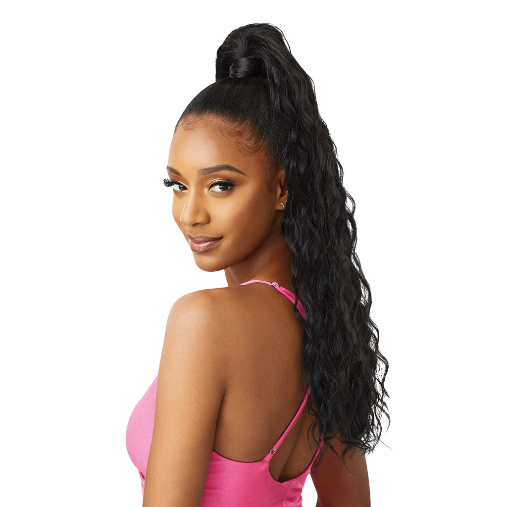 Outre Wrap Synthetic Ponytail Pretty Quick Natural Wave Ponytail 28"