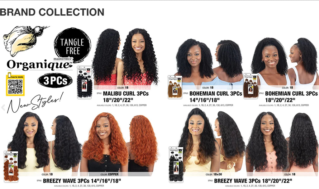 Milky Way Synthetic Weave Organique Breezy Wave 3Pcs (182022")