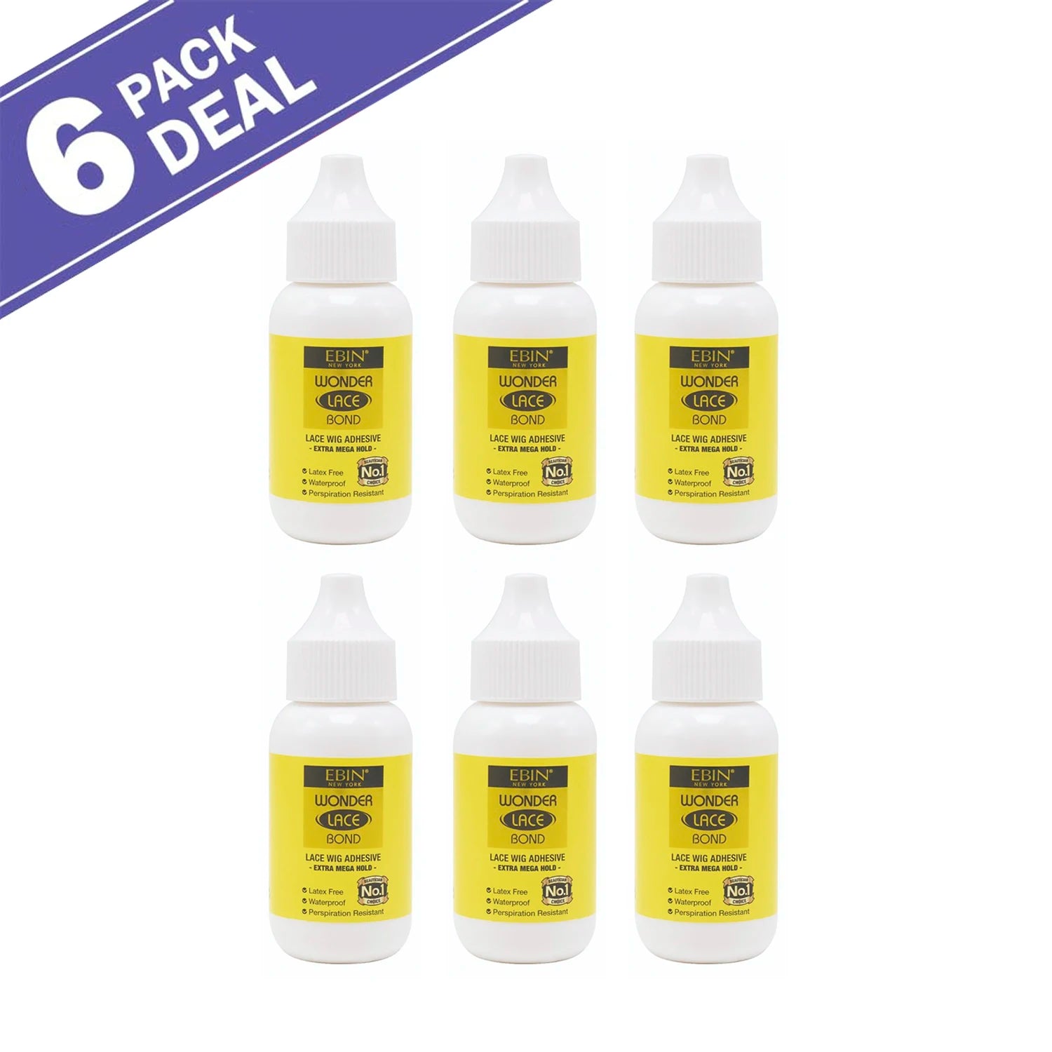 Ebin New York Wonder Lace Bond 1.18oz - Strong Hold, Quick Drying, Ideal for Daily Wear