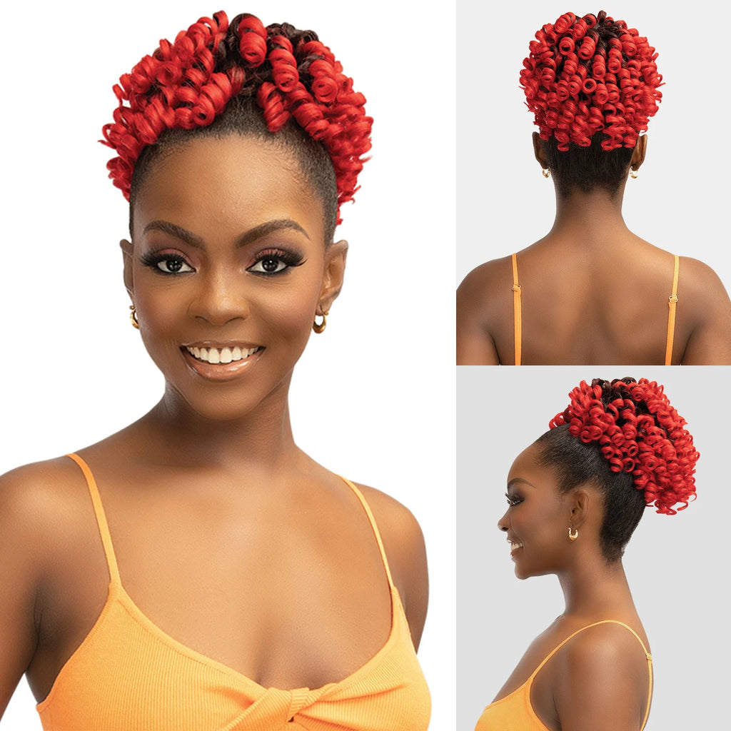 Janet Collection Human Hair Prime Unimix Synthetic Ponytail Remy Illusion Pony Zircon