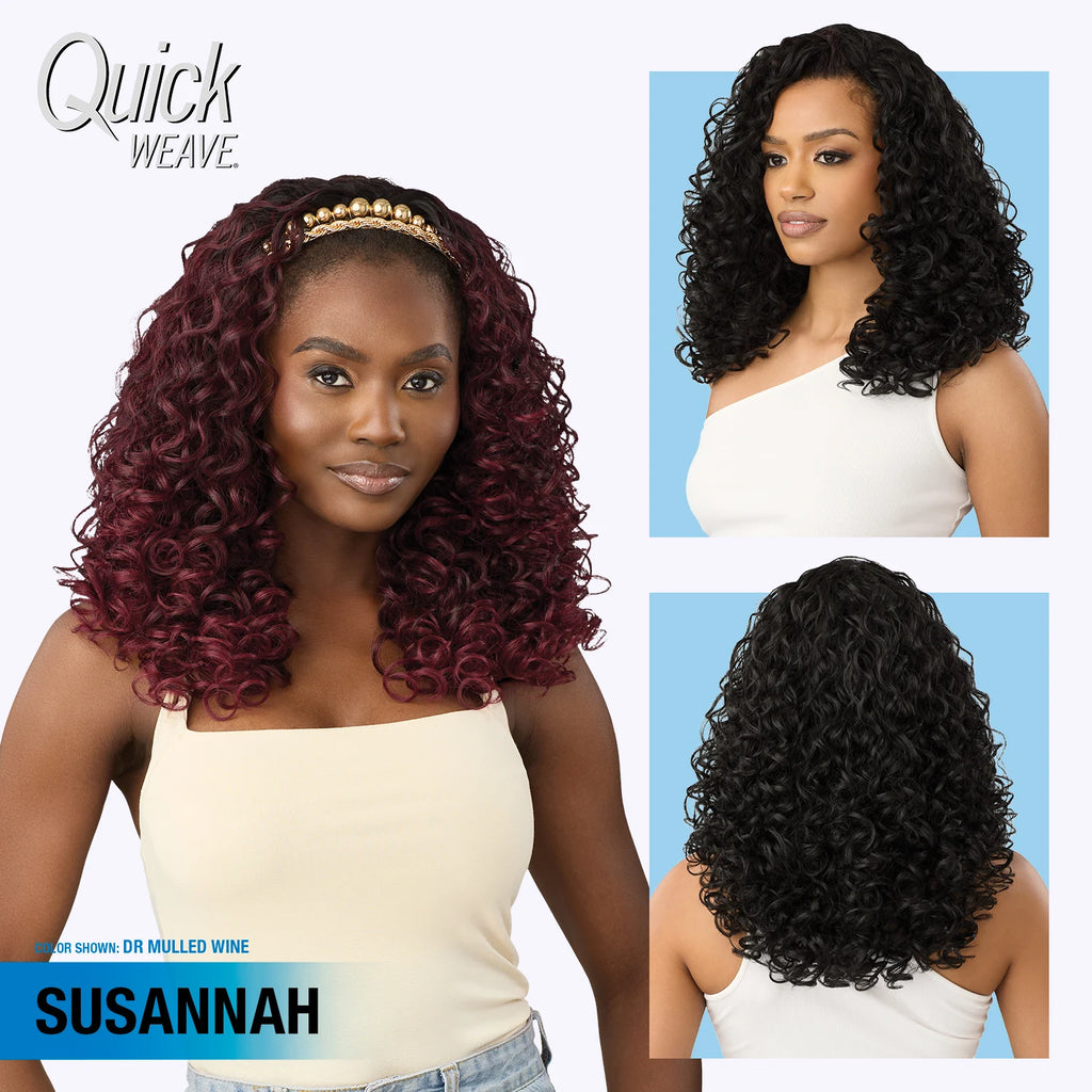 Outre Half Synthetic Wig Quick Weave Susannah