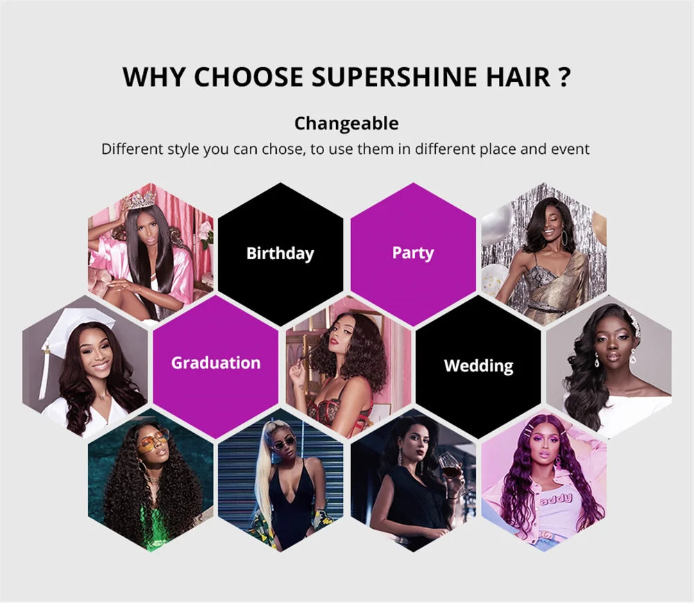 Pre Cut No Glue Glueless Wig Human Hair Ombre Color Highlight Body Wave 13x4 Lace Frontal Wigs 180% Density on Sale