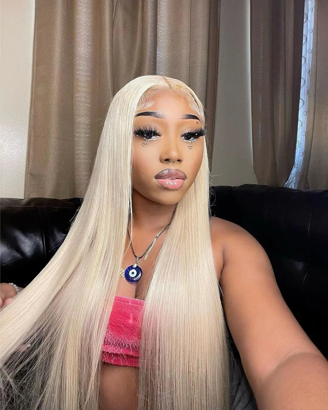 40 Inch 613 Blond Lace Frontal Wig Human Hair 13x6 13x4 HD Transparent Color Bone Straight Lace Front Wigs For Women 250 Density