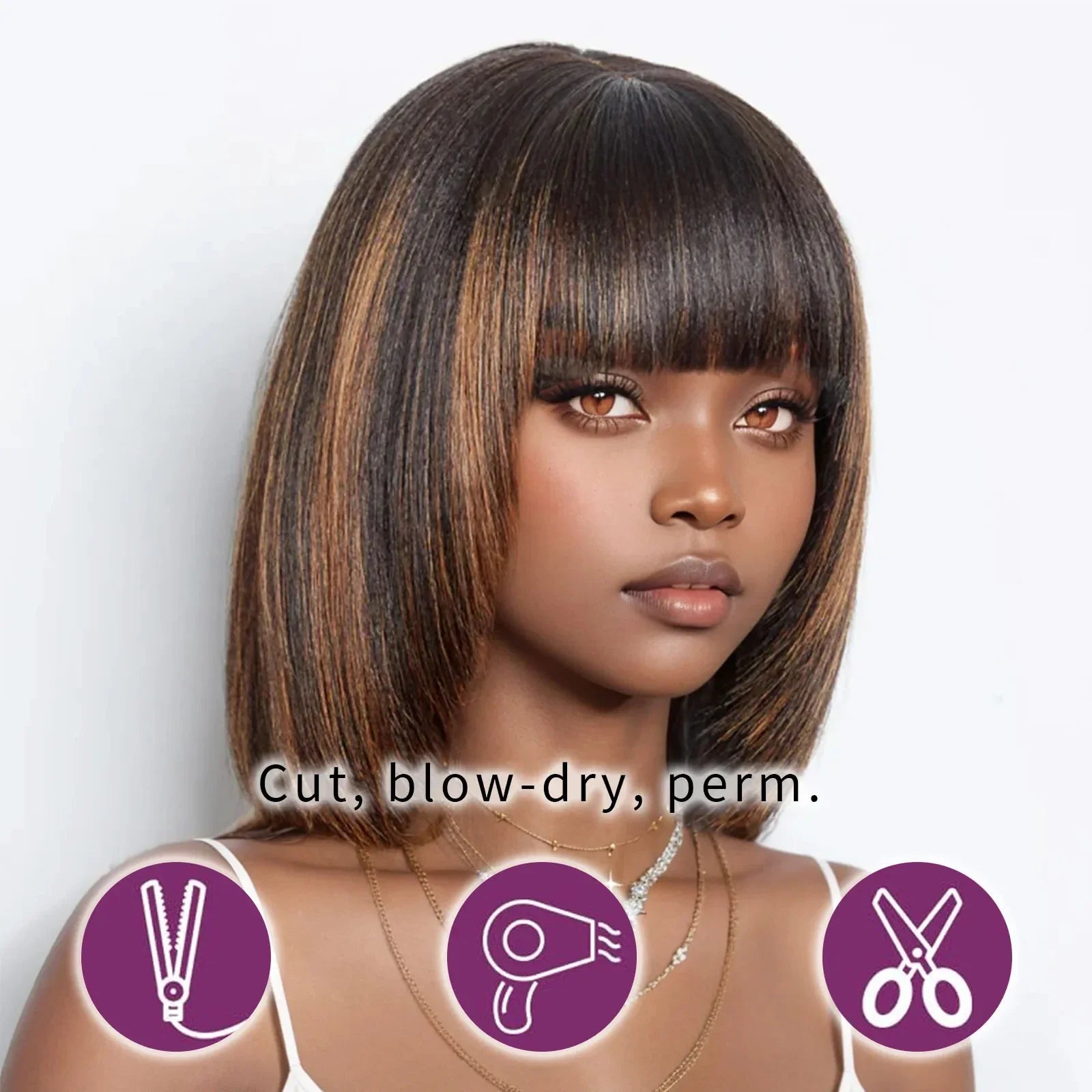 1B/30 Straight Bob Short Bob 2x1hd Transparent Lace Front Wig Ombre Color 100% Real Human Hair Lace Frontal Wig For Women