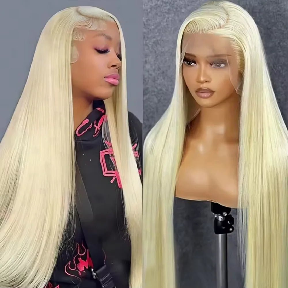 40 42 Inch Straight Blonde 613 Hd Lace Frontal Wig 13x4 Lace Front Colored Wig 13x6 Transparent Human Hair Wigs For Black Women