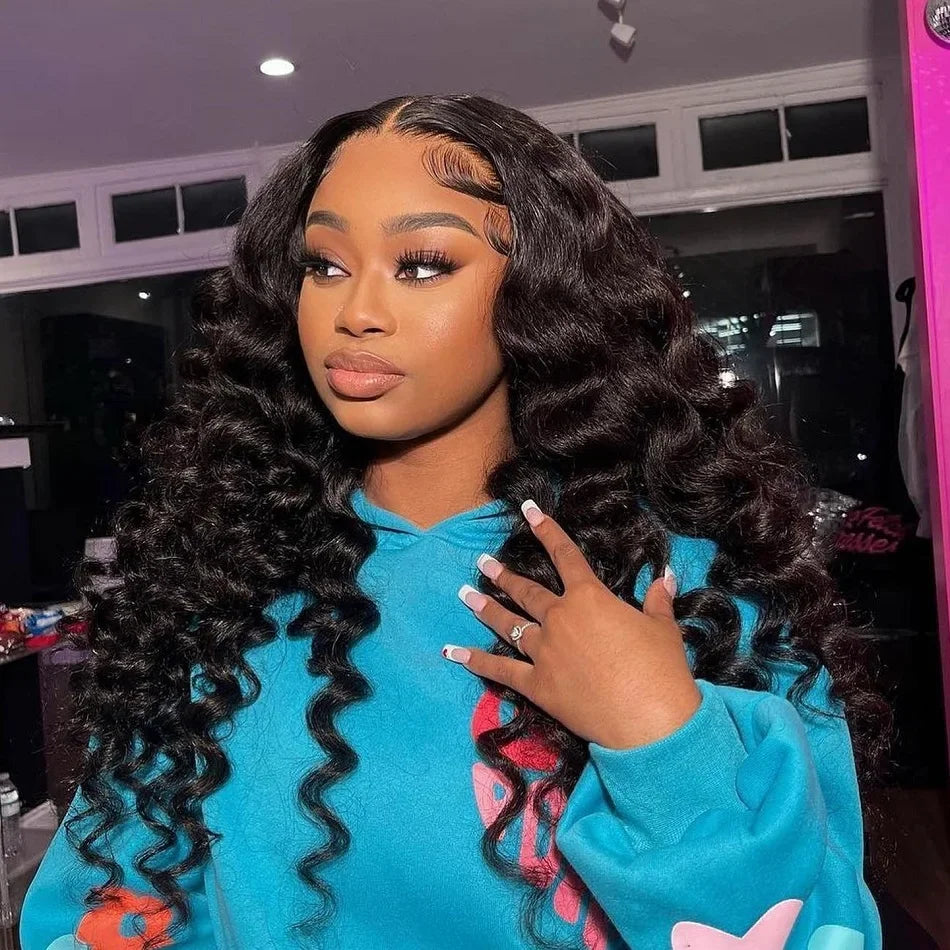 40 Inch Loose Deep Wave 13x6 HD Lace Frontal Human Hair Wig Brazilian Curly Wigs 13x4 360 Full Lace Front Wigs For Women 250%