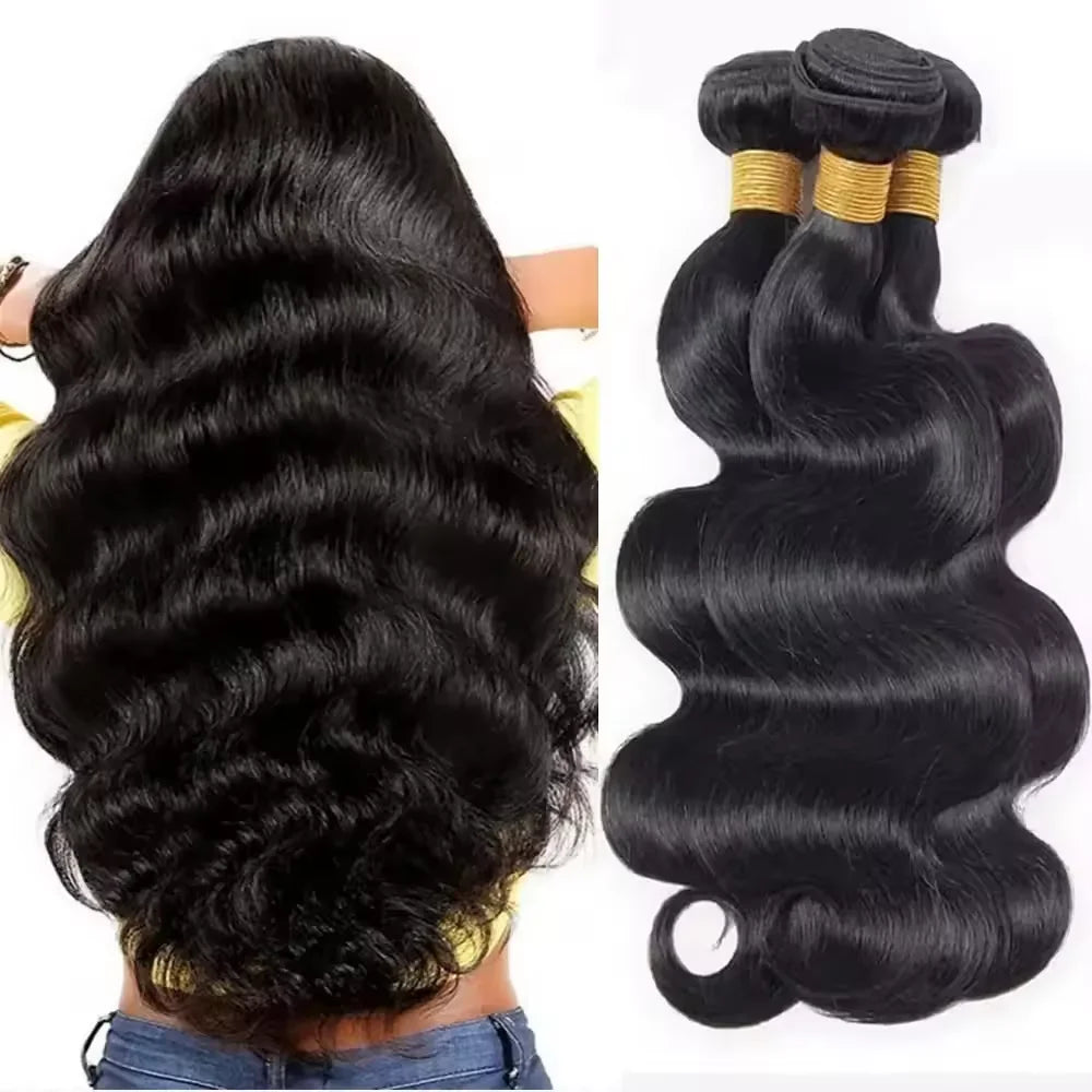36 40 42Inch 14A Grade Straight Human Hair Bundles 3 4 5 Bundle Body Wave Virgin Raw Hair Weave Bundles Remy Human Hair Natural