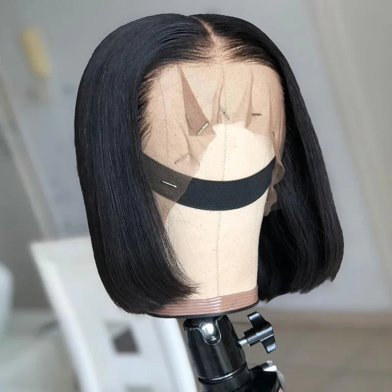 Short Bob Wig Lace Front Human Hair Wigs 6X6 Glueless Straight Closure Wigs 13X4 Hd Lace Frontal Wig Hd Lace Wig Human Hair Wig