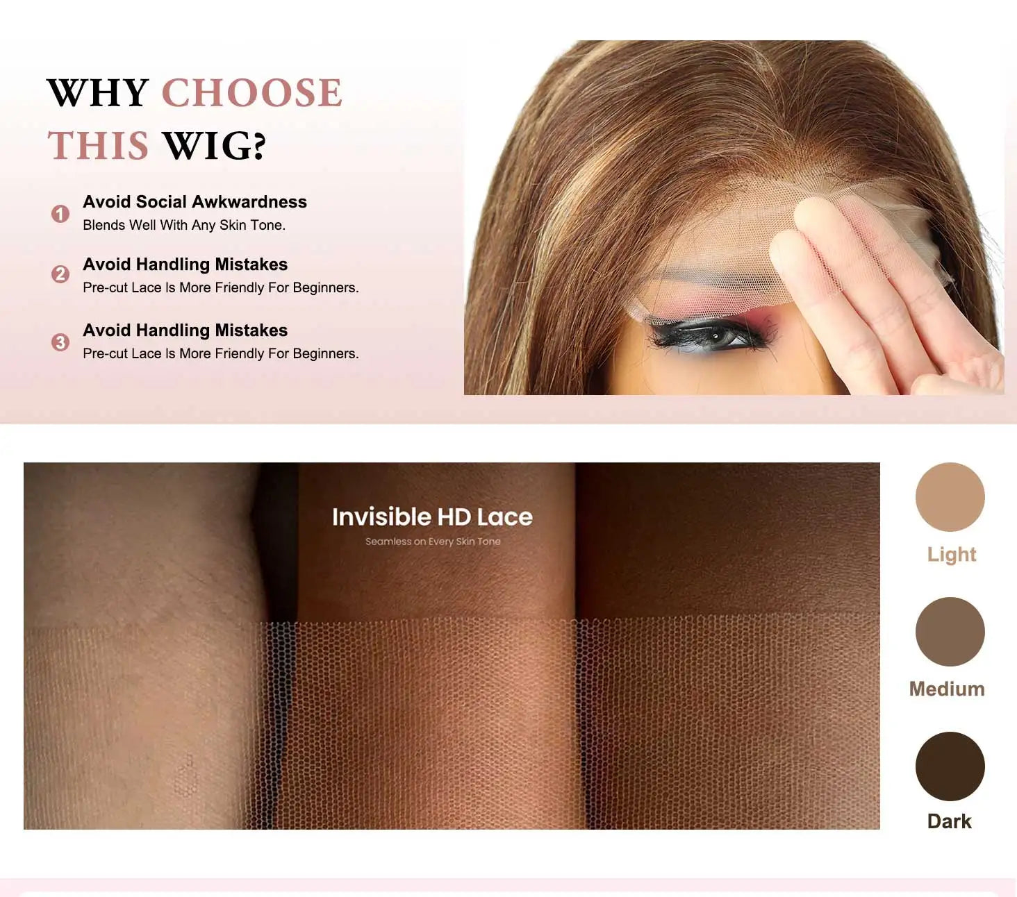 360 Full HD Human Hair Lace Frontal Glueless Wigs 4 27 Colored Ombre Brazilian Lace Front 13x4 Transparent Wigs For Black Women