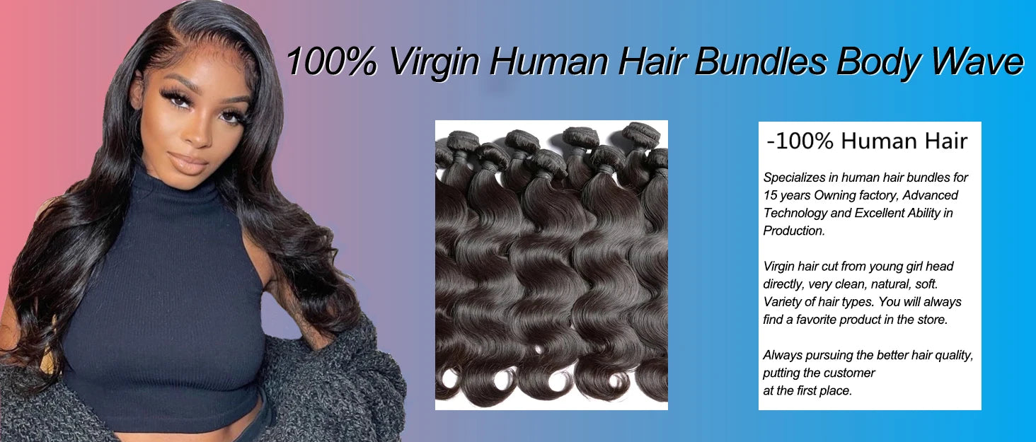 12A 30 34 Inch Body Wave Bundles Brazilian Human Hair 3/4/5 Bundles Unprocessed Extension Women Human Hair Bundles Stainable ﻿ ﻿