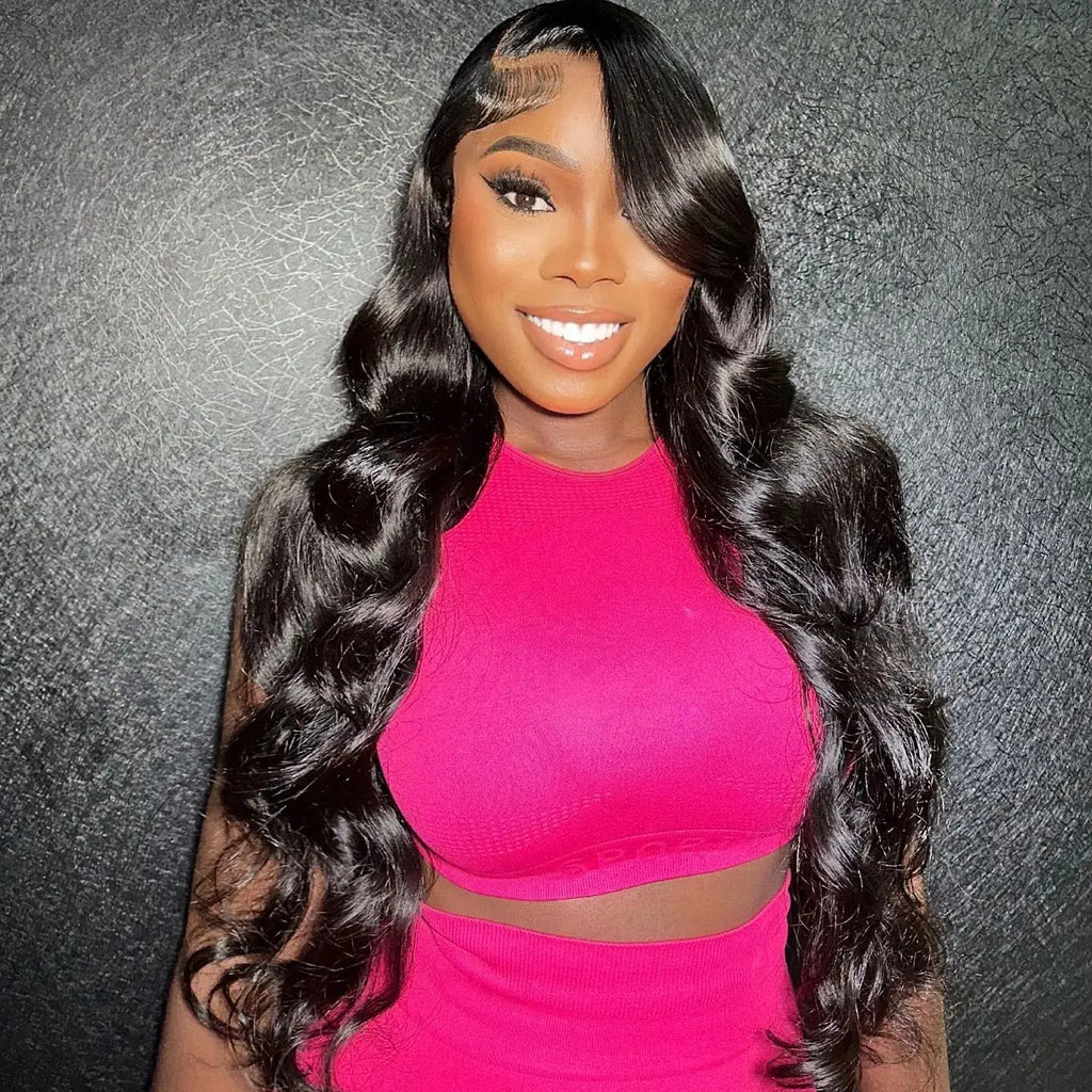 300 Density 13x6 HD Lace Front Human Hair Wigs Brazilian 40 50 Inch Body Wave Lace Front Wig For Women Glueless Wigs Human Hair