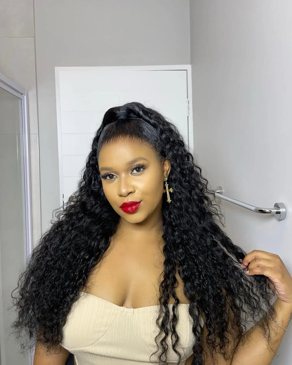 46 Inch Deep Wave Glueless Wigs 13x4 13x6 Hd Transparent Lace Front Wigs Water Wave Lace Frontal Hair Wigs Curly Human Hair Wigs