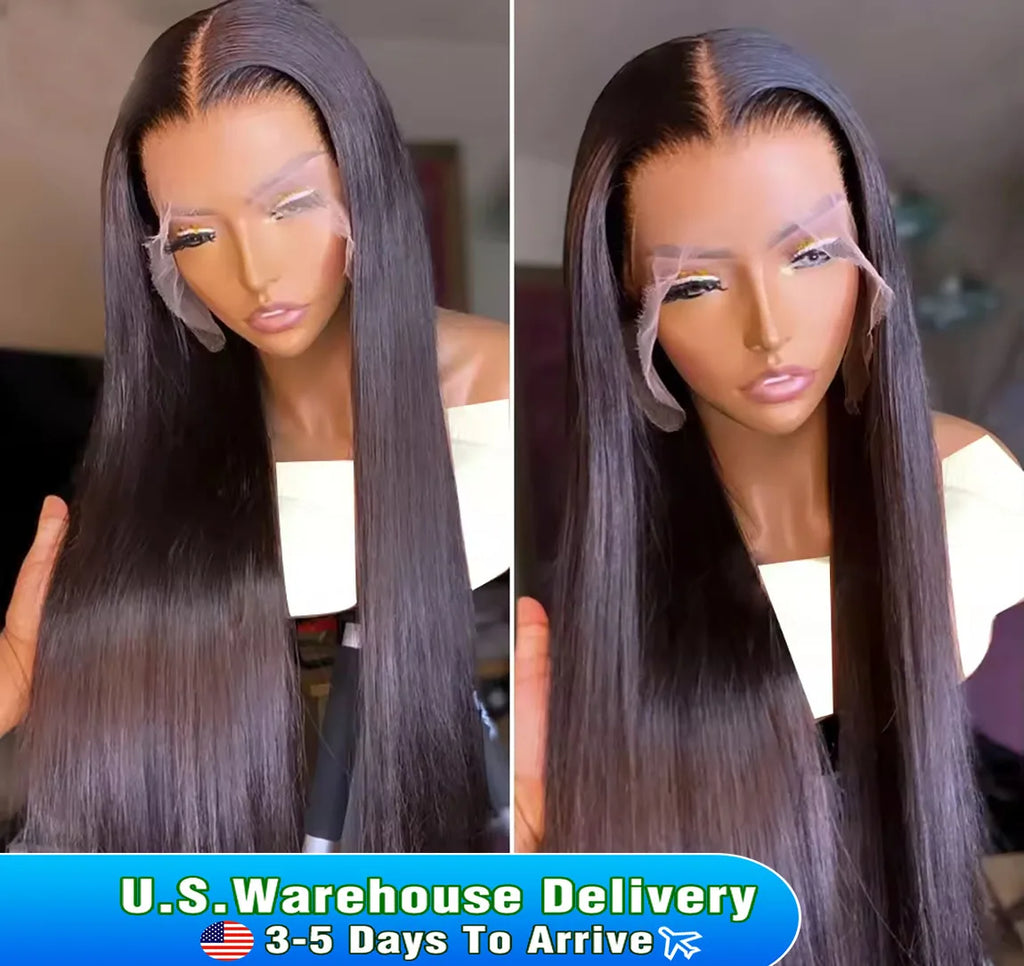 13x4 Bone Straight Lace Front Wig 13x6 Hd Transparent Brazilian 30 40 Inch Human Hair Wigs For Black Women