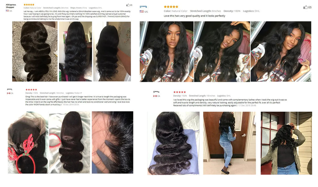 13x6 Body wave HD Transparent Lace Frontal Wigs Human Hair 40 inch Pre Preplucked 250 Density 360 Lace Frontal Wigs For Women