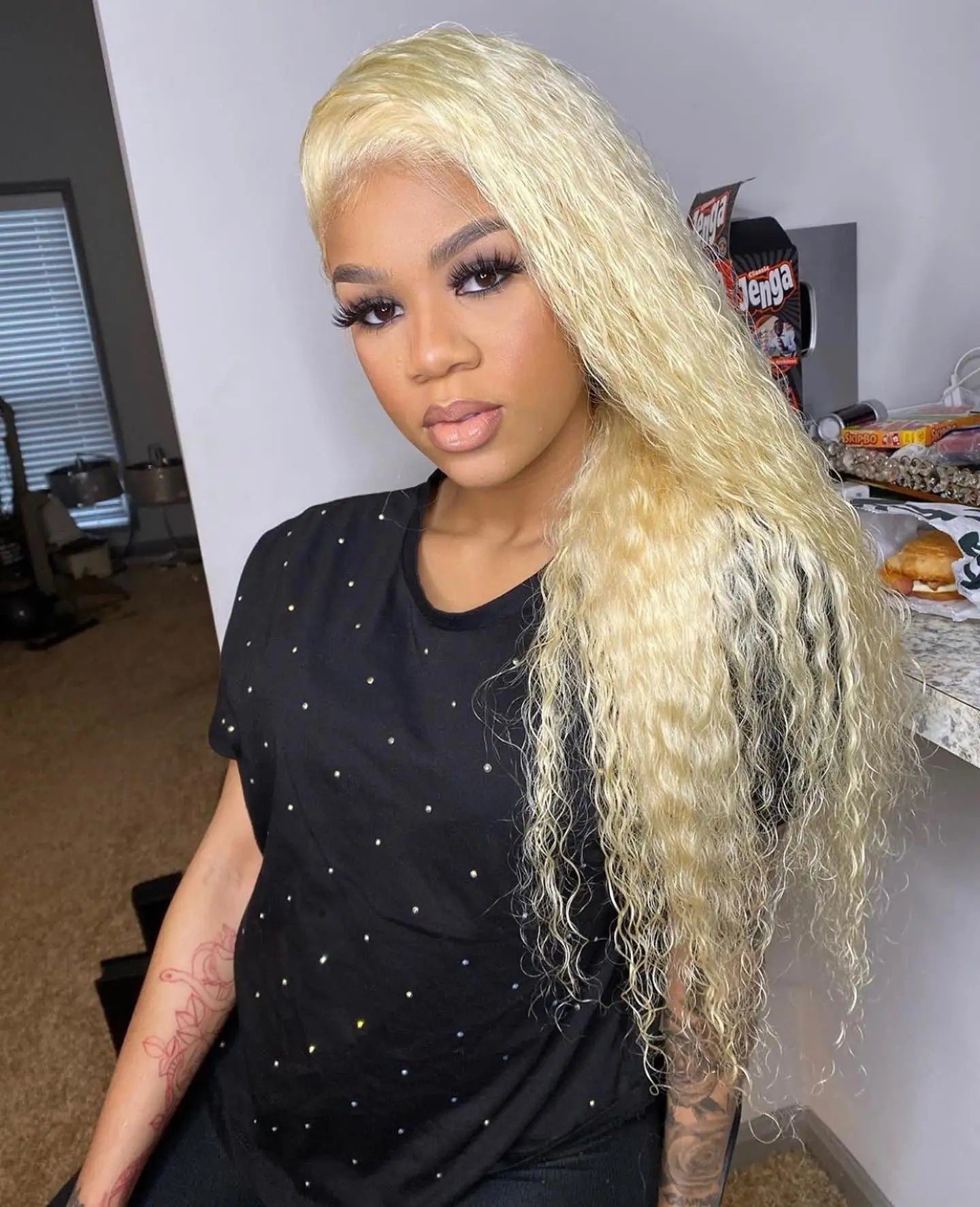 40 42 Inch 613 Honey Blonde Color Deep Wave 13x4 13x6 Hd Lace Frontal Wigs Brazilian Curly Human Hair Wigs For Women 250 Density