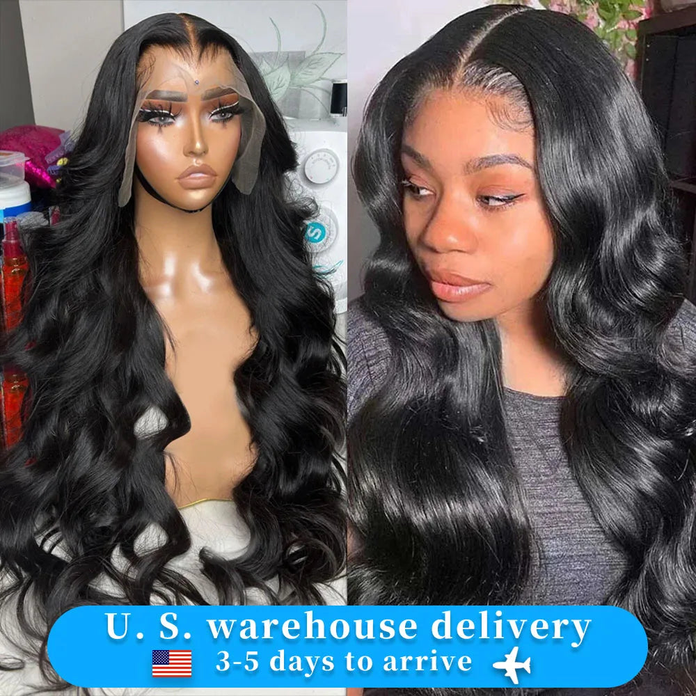 30 40 Inch 250 Density Body Wave Lace Frontal Wig 13x6 HD Lace Frontal Human Hair Wig  13x4 Brazilian glueless wigs human hair