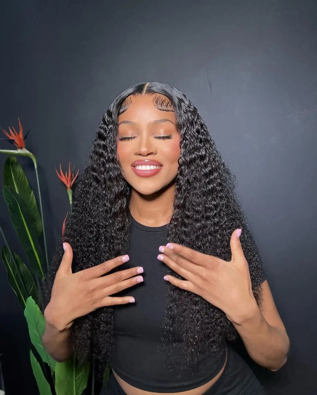 300 High Density Curly 13x6 Hd Lace Frontal Wigs 40 50 Inch Loose Deep Wave 13x4 Lace Front Human Hair Wigs For Women Preplucked